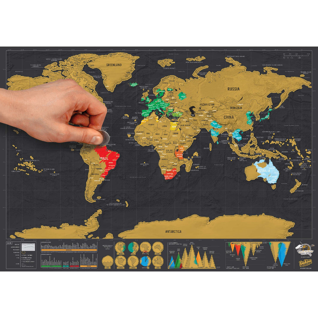 Scratch Map Deluxe Travel Edition